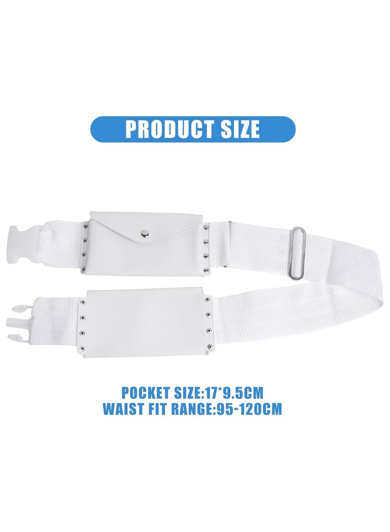 MahMir Premium Ihram Belt for Men – Comfortable, Adjustable, White Belt for Hajj & Umrah, Unstitched, Waterproof, Follows Sunnah, Ideal for Ahram & Ehram - Image 2